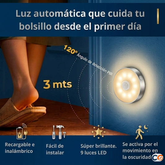 Pack de 3 Lámparas con Sensor
